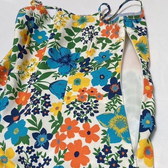 Tommy Hilfiger Retro Print Flower Cotton Dress Size 8 - Picture 6 of 14
